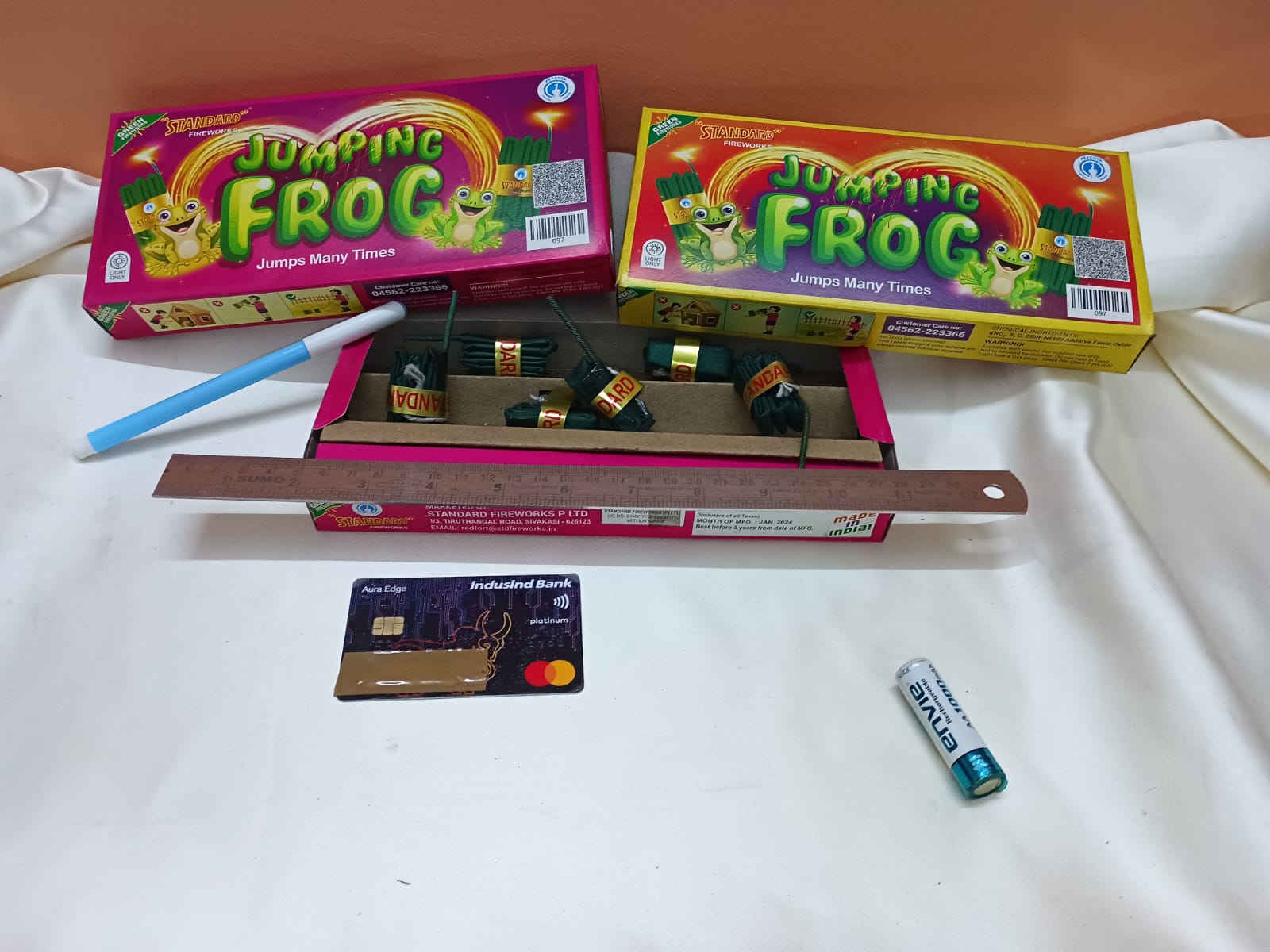 STANDARD JUMPING FROG( जम्पिंग फ्रॉग  )  EACH PACK OF 6 Pc. 